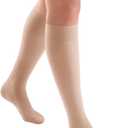 JOBST Activa Sheer 15-20 mmHg Compression Socks Knee High, Closed Toe, Silky Beige, Medium