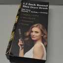 Round Hair Blow Dryer Brush - 1.2 Inch Ceramic Barrel Hair Dryer Brush for Short/Middle Hair, One Step Hair Drying, Volumizing, Straightening and Styling(Yellow-Black, 1.2 Inch)