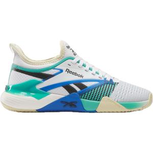 Reebok Women's Nano Court Sneaker (8, Footwear White/Weathered White/Unleashed Green)