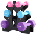 AUXSOUL 1 Pack Dumbbell Rack Stand, 3 Tier Dumbbell Bracket Free Hand Weight Tower Stand for Home Gym Organization, Holds 3/5/8 LB