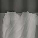 AiberLisha Long Maxi Floor Lengh Chiffon Skirt Elastic High Waist Bridesmaid Skirt Ivory S-M