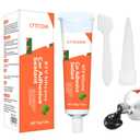 RTV Silicone Sealant Adhesive, 100% Waterproof Silicone Caulk, Strong Adhesion, Shrink & Crack Resistant, All-Purpose Caulk for Car, Kitchen, Bathroom, Window & Door Sealing  3.4 Fl. Oz (Black)