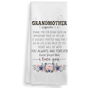 NOQL Grandmother Kitchen Towels and Dishcloths, Thoughtful Gifts for Grandma, Best Hand Towels for Bathroom Kitchen, 1624 Inches