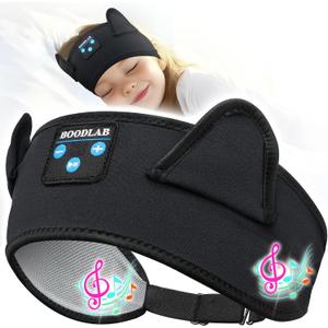 Kids Headphones Headband Toddler, Baby for ipad, Bluetooth Toddler Headphones with Wired Playback 3.5 MM Jack,Airplane Travel Essentials for Boys & Girls (Black)