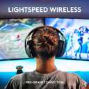 Logitech G435 Lightspeed & Bluetooth Wireless Gaming Headset - Lightweight Over-Ear Headphones, Built-in mics, 18h Battery, Dolby Atmos, PC, PS4, PS5, Nintendo Switch/Switch 2, Mobile - Black