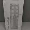 LIZRROT Wireless Keyboard and Mouse Combo, Round Keycaps, Retro Typewriter Keyboard Silent, Auto Sleep, 2.4G Wireless Connection for PC/Windows/Mac (Pink)