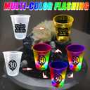 mishunyus 30th Birthday Party Cups 24 Pack- Glow for Funny RIP Twenties Theme Decorations, 16oz