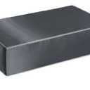 P Pothuiny Grey Satin Cube Pillowcase, 24"x12"x5.5" (ONLY Pillowcase, Pillow NOT INCLUDED)