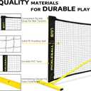 A11N SPORTS Designed for All Weather Conditions with Steady Metal Frame and Strong PE Net, Regulation Size Net with Carrying Bag- 22 Wide x 36 Tall, Indoor/Outdoor Use