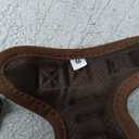 SOLMOONY Small Dog Harness,Soft Mesh Puppy Harness and Leash Set,No Escape Cat Harnesses for Training Walking,Reflective Adjustable Puppy Vest for Small Medium Dogs, Cats (Brown, M)