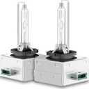 D3S HID Xenon Headlight Bulbs 35W 6000K White Light High Low Beam 66340 42403 42302 Replacement Pack of 2