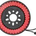 SUPAREE Spare Tire Brake Light for Je-ep Wrangler 2018-2025 JL,Smoke Black Design,Plug & Play LED Wheel 3rd Third Brake Light with 360 PCS Super Bright LED,Artistic Wide-Area Layout, Red