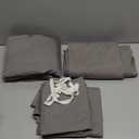 Shilucheng 6 Piece Queen Sheet Sets, Cooling Sheets, Blend Rayon Derived from Bamboo, Deep Pocket Up to 16", Breathable & Soft Bed Sheets, Hotel Silky Bedding Set, Grey