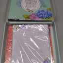 Recipe Binder with Plastic Sleeves, Full Page Cards and Dividers, Recipe Binder 8.5x11 3 Ring, Blank Recipe Book Binder to Write in Your Own Recipes (Blue Hydrangea)