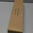 Pack of 2 Modern Black Curtain Rods Set for Windows 28 to 48 Inches Adjustable Length Heavy Duty 1" Diameter Window Curtain Rod with Decorative Finials for Outdoor Bedroom Kitchen Living Room