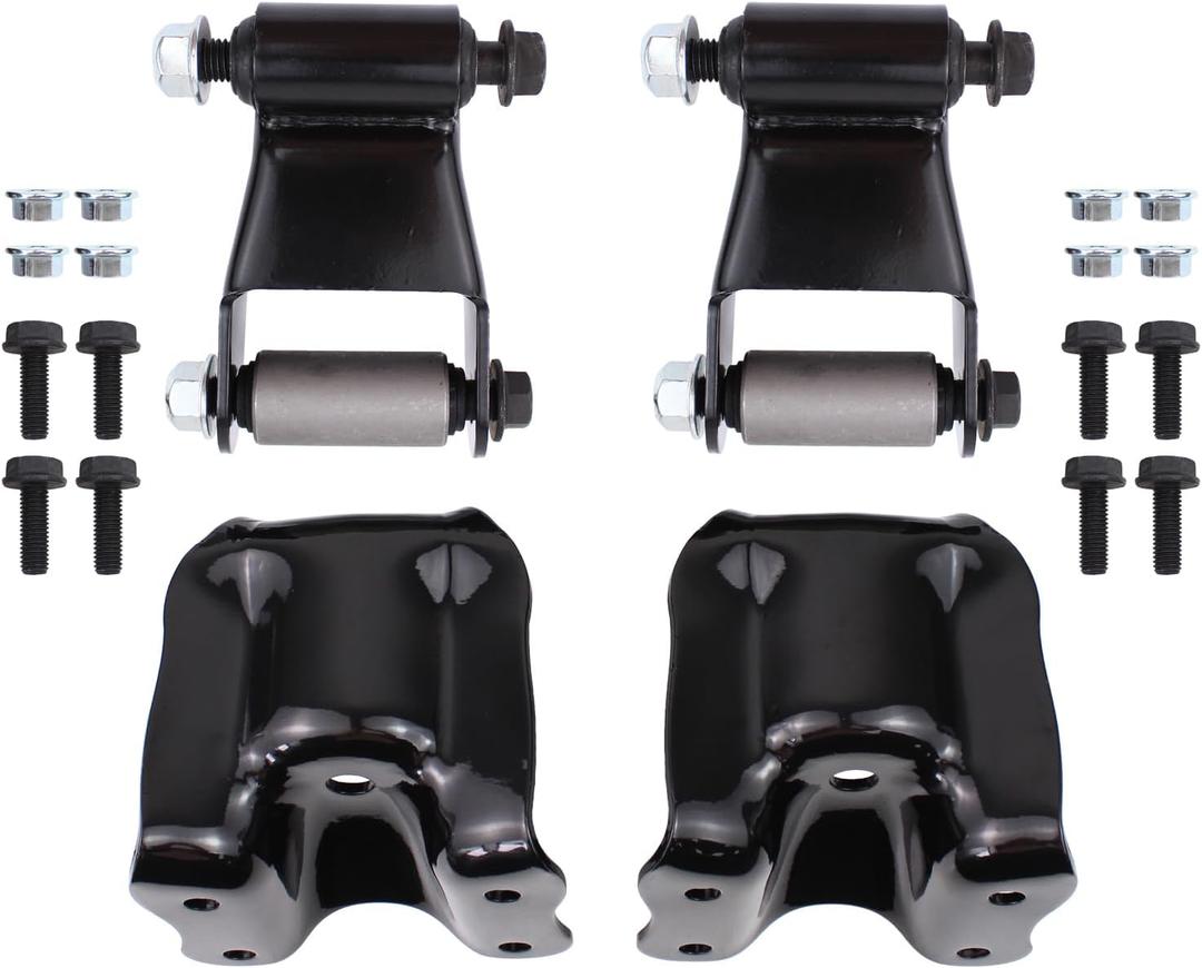 Rear Leaf Spring Hanger Bracket and Shackle Kit for Ford Bronco F-150 F-250 F-350 1980-1997