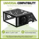 Golf Simulator Projector Cover, Heavy Duty Floor-Mounted Projector Enclosure with Cooling Fan& Artificial Turf-Total Protection for Your Golf Simulation, 13.7"L x 12.2"W x 6.3"H