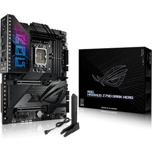 ASUS ROG Maximus Z790 Dark Hero (WiFi 7) LGA 1700(Intel 14th &13th&12th Gen) ATX Gaming Motherboard(PCIe 5.0x16, 5xM.2 Slots,DDR5,2X Thunderbolt 4 Ports, USB Type-C Front-Panel)