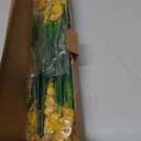 12 Bundles Yellow Artificial Flowers Faux Floral, No Fade Faux Flowers Fake Plastic Plants for Decoration Hanging Planters Indoor Outside Garden Porch Window Box