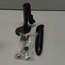 Electric Milk Frother Handheld: Rechargeable 3 in 1 - LED Digital Display with 3 Speeds Portable Stainless Steel Drink Foam Mixer for Milk Coffee, Lattes, Valentine's Day gifts - Onyx Black