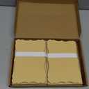 Paper Junkie 50 Pack Cards and Envelopes 5x7 In for Special Occasions, Wedding, Birthday, Baby Shower Invitations (Blank Inside, Brown Kraft Paper, Fancy Bracket Design) - Blank Cards And Envelopes
