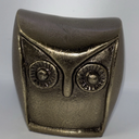 HD Designs Aluminum Owl Gold 3.6 Inches Home Decor Desk Table Shelf Figure