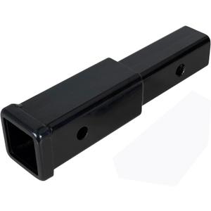 7 Inch Hitch Extension for 2 Inch Hitch Receiver, Black Power Coated 4000lb-GTW, 350lb-TW