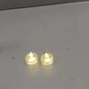 SupBri 48 Pack Flameless Tea Lights - Battery Operated Crystal LED Tealight & Votive Electric Fake Candles for Valentines & Christmas