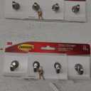 Command Key Rails, Total 2 Key Racks with 12 Command Strips, 2 Pack of 1 Rail, 4 Key Hooks on One Rail, Organize Damage-Free
