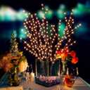 33in Lighted Branches with 180 LED Lights, Twinkling Light Up Tree with Timer, DIY Flexible Lighted Branches for Home Dcor, Bedroom, Wedding, Party