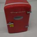 Frigidaire Mini Portable Compact Personal Fridge Cooler, 4 Liter Capacity Chills Six 12 oz Cans, 100% Freon-Free & Eco Friendly, Includes Plugs for Home Outlet & 12V Car Charger (Red)