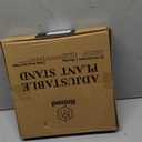 Rnined Adjustable Plant Stand Indoor,Bamboo Mid Century Modern Plants Stands, Stable Plant Holder,Fit 8 9 10 11 12 inch Pots (Pot & Plant Not Included)(Black)