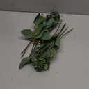 Mixed Eucalyptus Leaves Stems Bulk Artificial Eucalyptus Leaves Sprays Faux Oval Eucalyptus Leaves with White Seeds Stems for Floral Wreath Garland Bouquets Arrangement Wedding Greenery Decoration