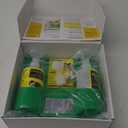 CGOLDENWALL Eye Wash Station Portable Emergency Eye Wash Kit, Wall Mounted Eyewash Station OSHA Approved, 2 * 16.9oz Bottles, with Mirror & Emergency Sign, Safety Material, NO Solution