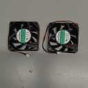 ANVISION 2-Pack 60mm x 15mm DC 12V Brushless Cooling Fan, Dual Ball Bearing