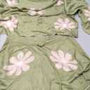 Ekouaer Knit Pajamas Set for Women Lounge Wear Sets Long Sleeve Sweatsuit Matching 2 Piece Outfits Casual Sweater Sets S-XXL (Medium, Floral Green)