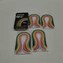 Paper Quilling Strips Set 1040 Strips 26 Colors (3/5/7/10mmx380mm,Pack of 4 Sets)