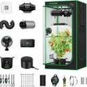 VIVOSUN Smart Grow Tent Kit Plus, 2.7  2.7ft 2-Plant Kit, WiFi-Integrated Automatic Control with GrowHub E42A+, 2-in-1 Tunable Spectrum LED Grow Light, 360 Ventilation & Circulation Control System