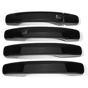 ABS Car Exterior Door Handle Cover Set Outside Door Handle Cover Compatible with Kia Soul GT 2020-2025 Accessories (Glossy Black Style, A)