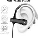 USB C Headphones Wired Earbuds for Apple/Android Anti Drop Over Ear Earhook Gym Sport Running Type C Earphones for iPhone 17 17e Air 16 15 16e for Samsung/Galaxy S26 S25 S24 for Google/Pixel 10 Black