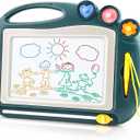 Magnetic Drawing Board, Toddler Toys for Age 1 2 3 Boys Girls, Sketch Pad, Birthday Easter Christmas Halloween Kids Toy Gifts for Boys and Girls (Wood Green)