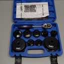 Orion Motor Tech Oil Filter Wrench Set, 10pc Oil Filter Socket Set, 3/8" Drive Metric Oil Filter Cap Wrench Removal Tool Kit, Low Profile Oil Filter Socket Set Compatible with Toyota VW BMW Mercedes