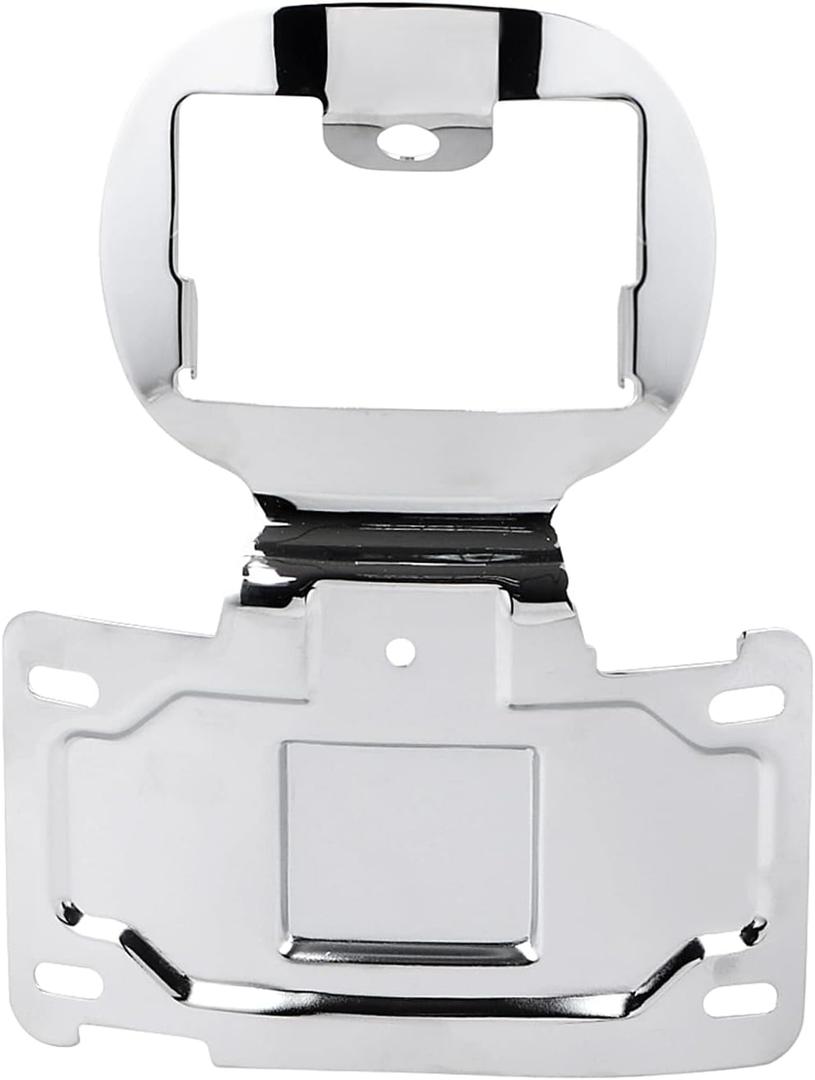 Chrome Motorcycle License Plate Relocation Bracket Tag Holder Mount for Harley CVO Electra Road Glide FLHTKSE FLHTCU FLHTCUL FLHTKL 2014-2023