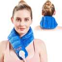 JOBYNA Neck Heating Pad, Hands-Free Electric Heated Neck Wrap for Neck Pain Relief, Upgraded Fast Neck Heat Pad, 10-90min Timer with Countdown, 86-158 Adjustable Temperature (Universal Size)