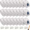 24 Pack GN Bags Compatible with Miele Bags Classic C1 Complete C1 Complete C2 Complete C3 S227/S240 S270 S400 S2 S5 S8 Series Canister Vacuum24 Bags & 6 Filters & 1 Brush