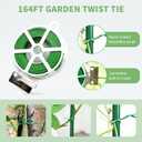 DoCred Cucumber Trellis, 59" H 2 Pack Metal Foldable Thickened A Frame Garden Trellis for Raised Bed Climbing Plants, Vegetables, Including Plant Support Clips, Twist Ties, Plastic Ties, Green