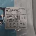 adidas Women's Tiro Colorblock Cropped Tee, White/Light Aqua, Size: X-Large