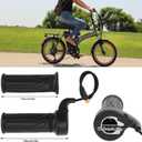20X Full Twist Throttle for Ebike, WuXing 12V-72V Throttle Grip for Ridstar Q20, with 3 PIN Male Waterproof Connector, E-Scooter Motorcycle Speed Accelerator for 22.2mm Handlebar