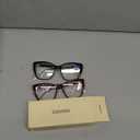 CCVOO Trendy Reading Glasses for Women, Oversized Blue Light Readers, Cheaters Eyeglasses, Stylish Square Cat Eye Glasses