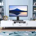 KKTONER Single Computer Monitor Stand Free Standing Desk Vesa Mount for 13 inch to 32 inch Screen Height Adjustable Monitor Mount Swivel Vesa 75*75mm/100*100mm Hold up 77Lbs